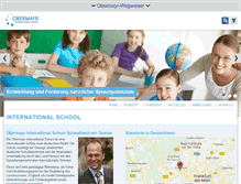 Tablet Screenshot of obermayr-international-school.com